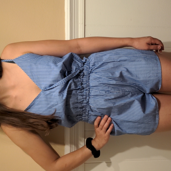 Pin Stripe Romper - Picture 6 of 7